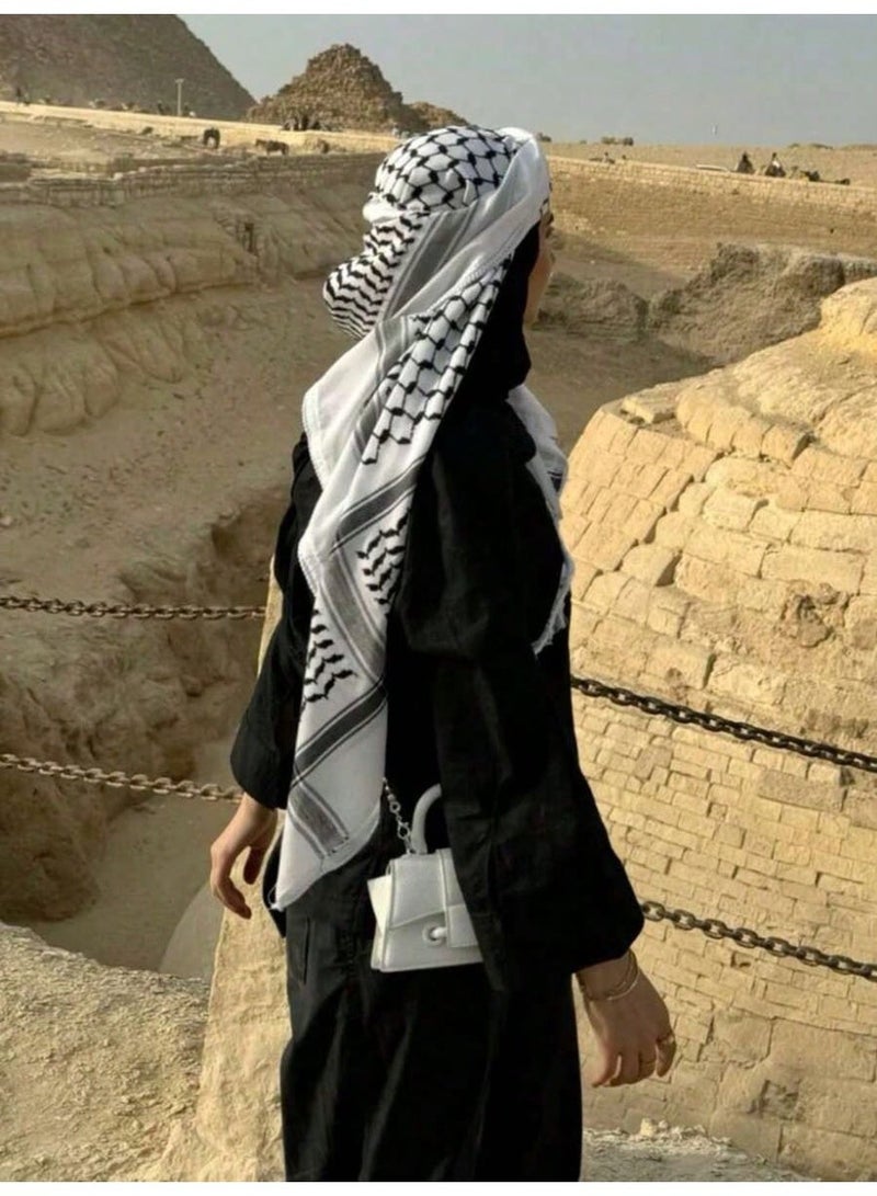 Arab Style Shemagh Wrap Keffiyeh Middle East Desert Scarf Men Scarves Neck Face Headwear Arabian - Image 4