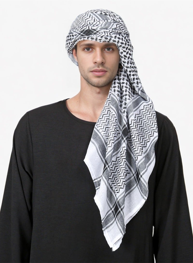 Arab Style Shemagh Wrap Keffiyeh Middle East Desert Scarf Men Scarves Neck Face Headwear Arabian - Image 4