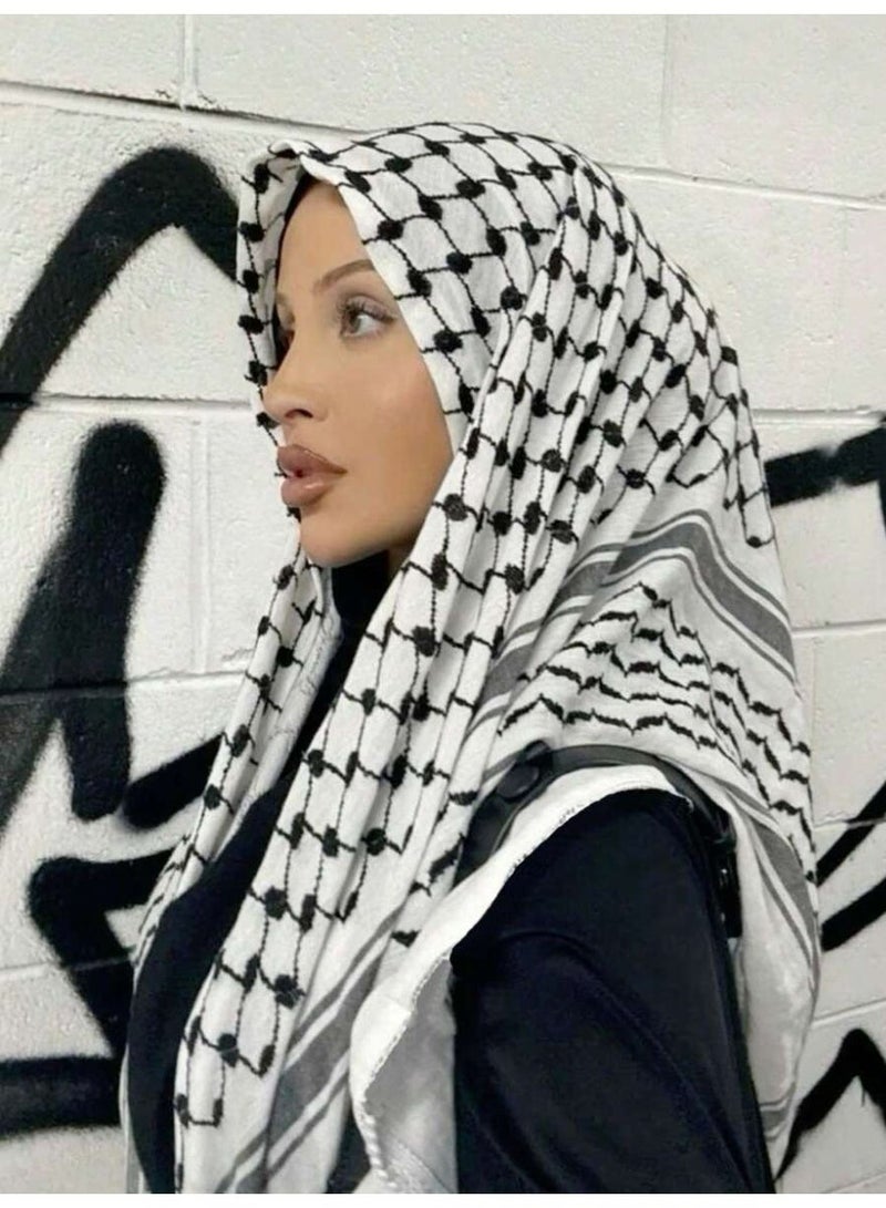 Arab Style Shemagh Wrap Keffiyeh Middle East Desert Scarf Men Scarves Neck Face Headwear Arabian - Image 3
