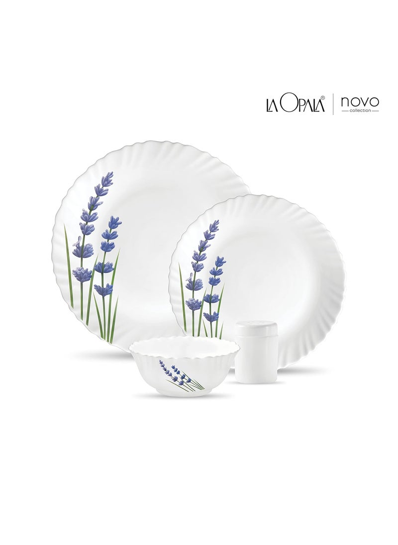 La Opala La Opala, Novo Collection, Opal Glass Dinner Set 20 pcs, English Lavender, White  - Image 2