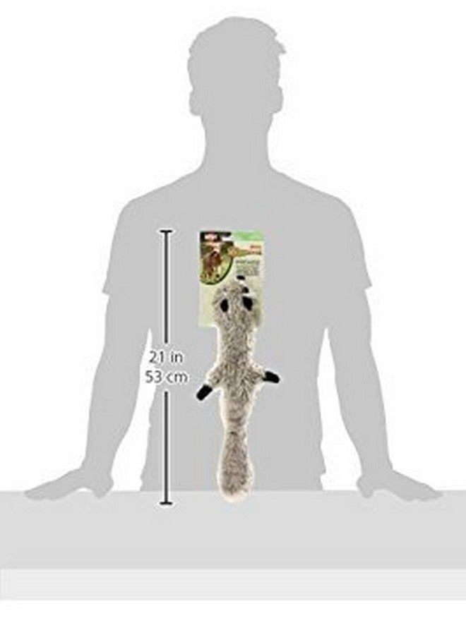 SPOT Skinneeez Stuffless Dog Toy with Squeaker | Plush Tug of War Raccoon Squeak Toy for Small and Large Dog Breeds | Small - Image 4