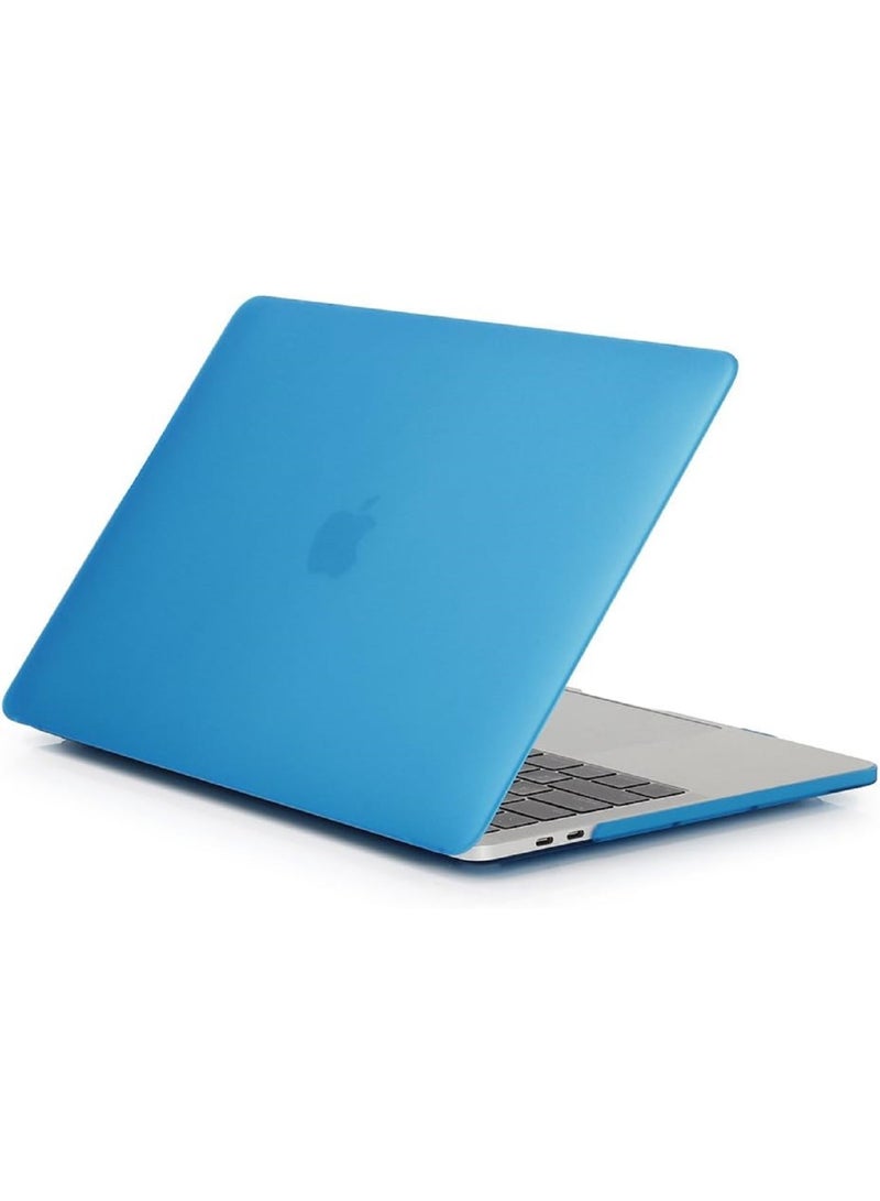 Protective Hard Shell Case Cover Compatible with New MacBook Air 13-Inch with Retina Display & Touch ID Model:- A2337 M1/A2179/A1932, Release 2018/2019/2020" Aqua Blue - Image 3