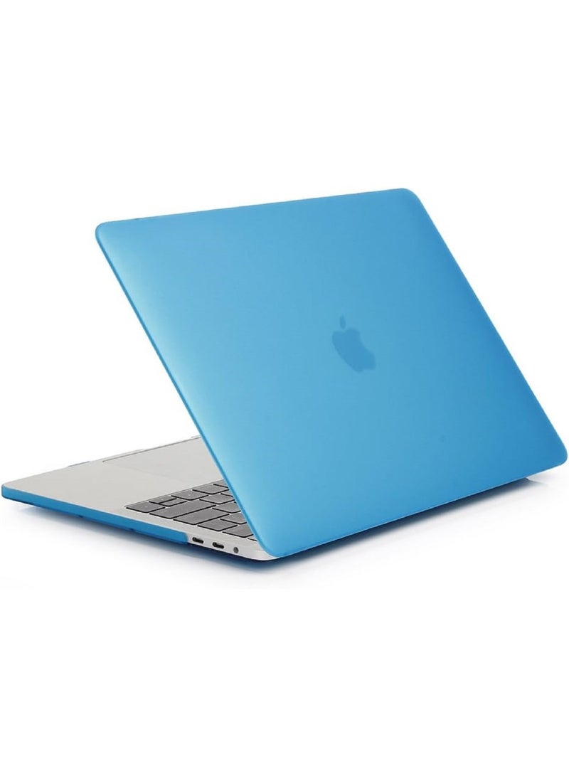 Protective Hard Shell Case Cover Compatible with New MacBook Air 13-Inch with Retina Display & Touch ID Model:- A2337 M1/A2179/A1932, Release 2018/2019/2020" Aqua Blue - Image 4