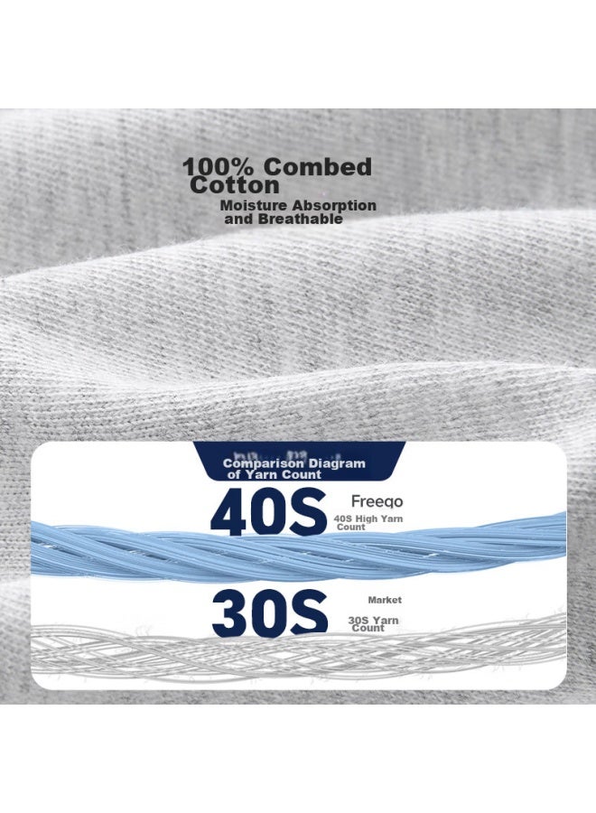 Free Go Freego Disposable Men's Boxer Briefs, Pure Cotton, Travel-friendly, Sterilized, Portable, Comfortable, Large Size, 3 Pairs, White, 4XL - Image 4