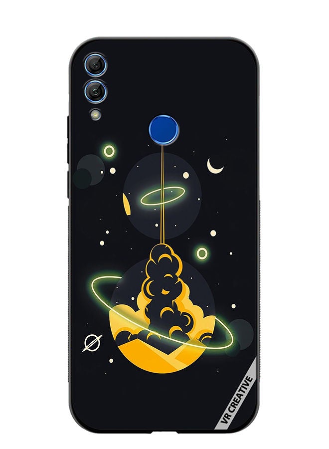 Protective Case Cover For Honor 10 Lite Galaxy Design Multicolour