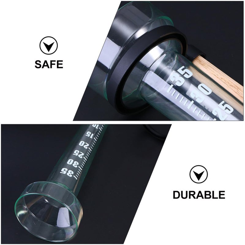 2 Pcs Outdoor Plastic Rain Gauge Set for Home Garden Lawn Accurate Rainfall Measurement Tool - Image 4
