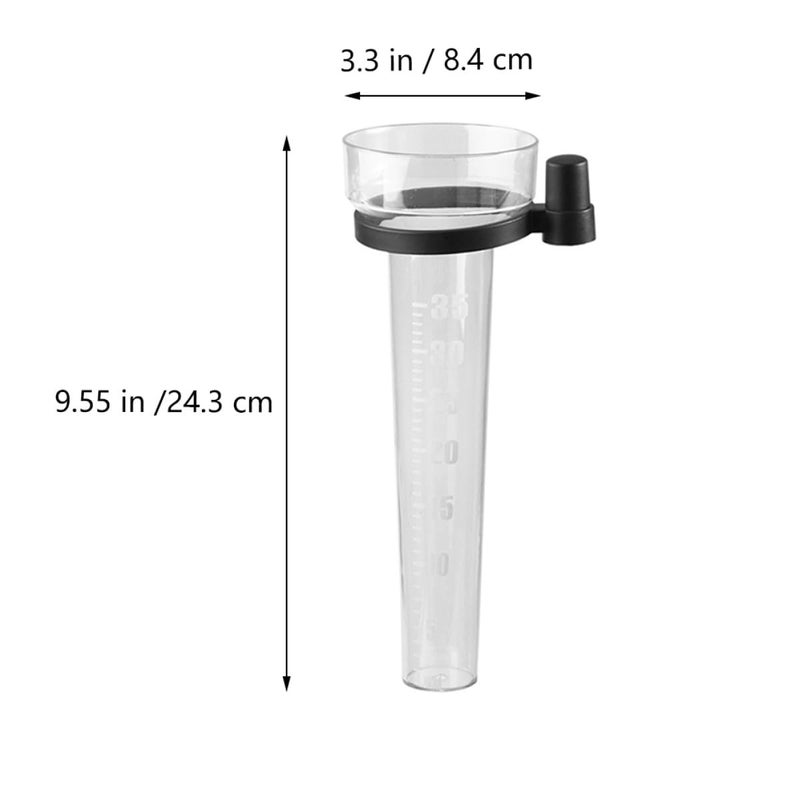 2 Pcs Outdoor Plastic Rain Gauge Set for Home Garden Lawn Accurate Rainfall Measurement Tool - Image 3