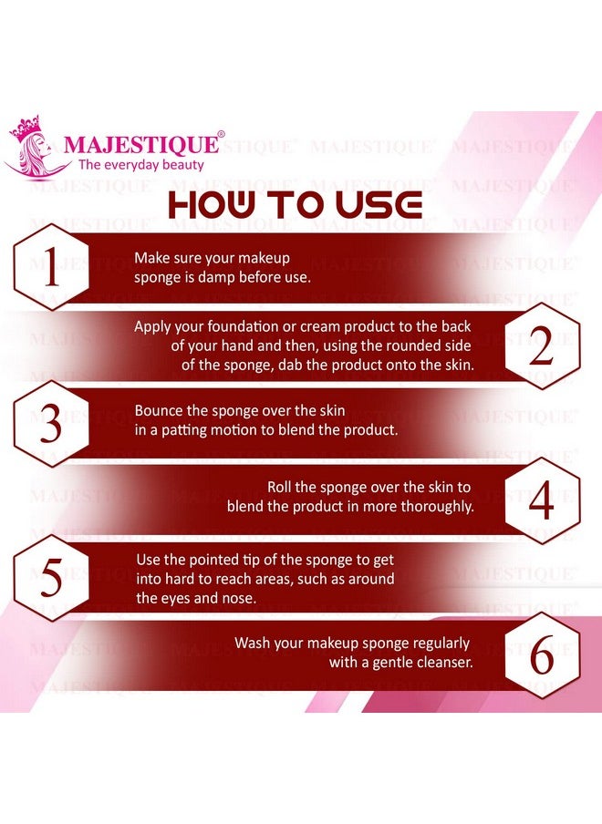 MAJESTIQUE - MAJESTIQUE Foundation Sponge Powder Puff Mushroom Head Dry Wet Dual-Use Cosmetic Sponge Face Puffs Bb Cream Air Cushion Makeup Tools - Color May Vary - Image 1