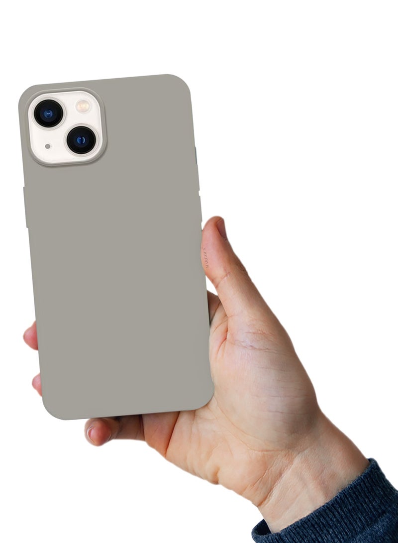 CATANES Protective Soft Silicone Case Cover for iPhone 14 - Grey - Image 5