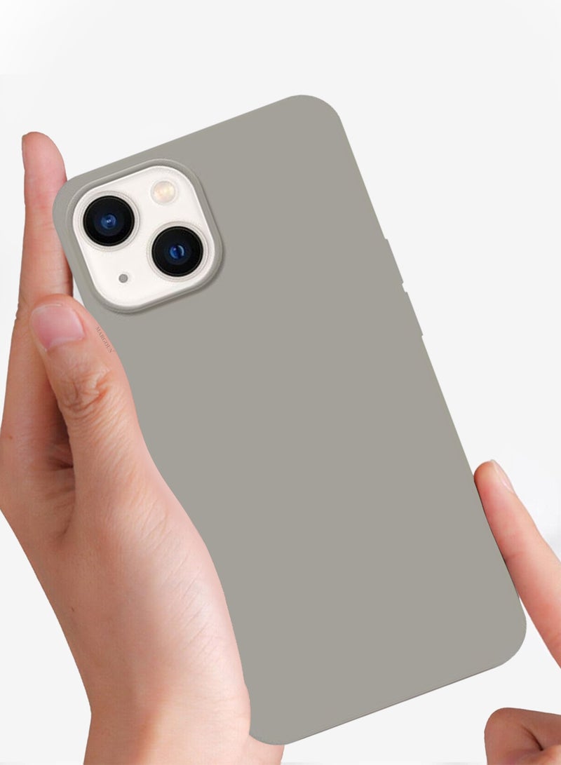 CATANES Protective Soft Silicone Case Cover for iPhone 14 - Grey - Image 4