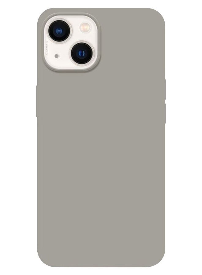 CATANES Protective Soft Silicone Case Cover for iPhone 14 - Grey - Image 2