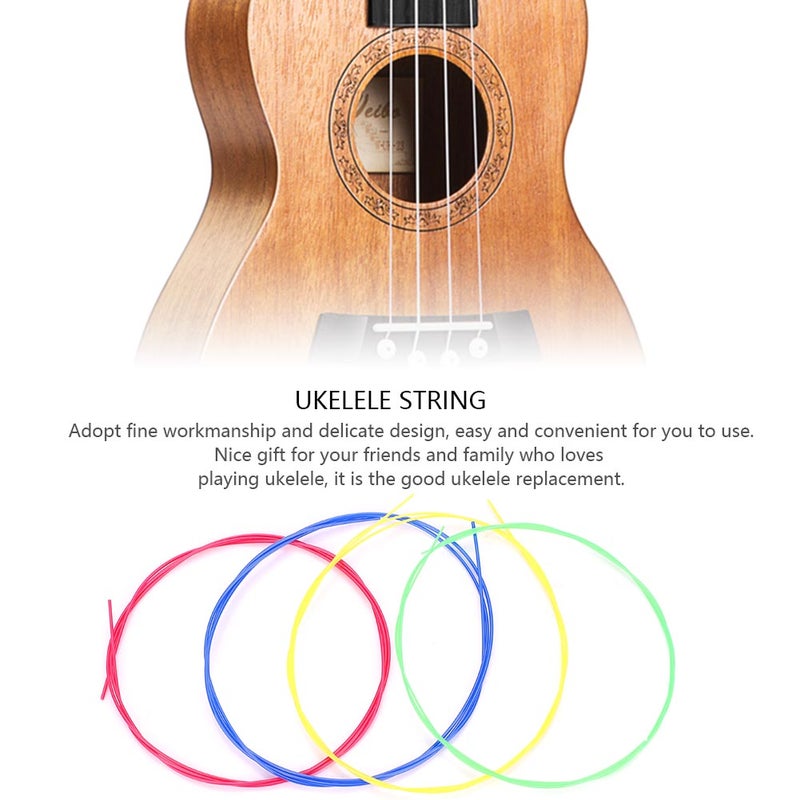 4pcs/Set Colorful Nylon Strings Replacement Part Accessory for Ukelele - Image 1