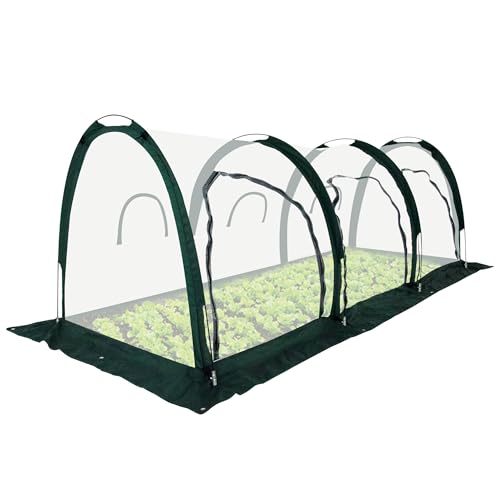 Toboom Portable Tunnel Greenhouse for Outdoors Transparent Mini Greenhouses Ideal for Backyards and Outdoor Vegetable Cultivation 3M - Image 1