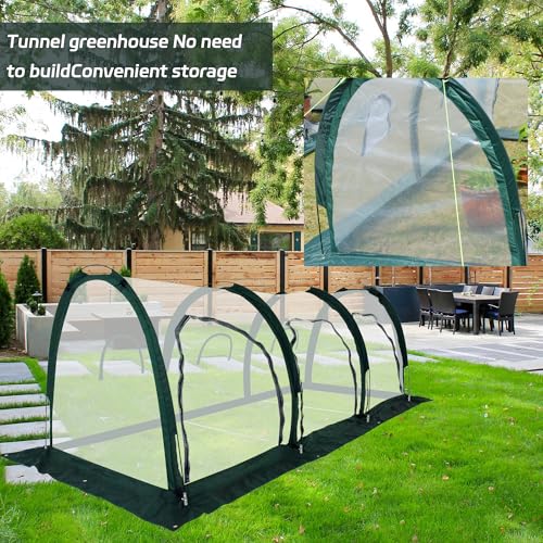 Toboom Portable Tunnel Greenhouse for Outdoors Transparent Mini Greenhouses Ideal for Backyards and Outdoor Vegetable Cultivation 3M - Image 3
