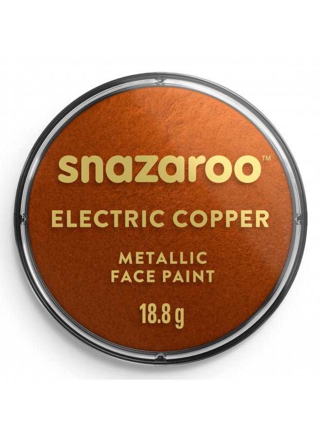Snazaroo Metallic Face and Body Paint, 18.8g (0.66-oz) Pot, Copper - Image 1