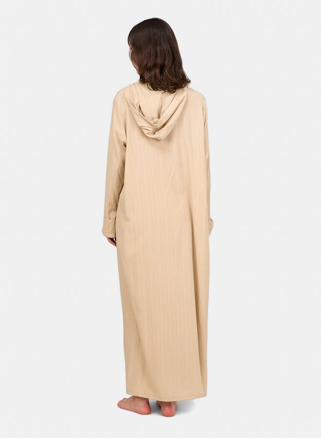 Clue Self Pattern Hooded Dress  - Image 3