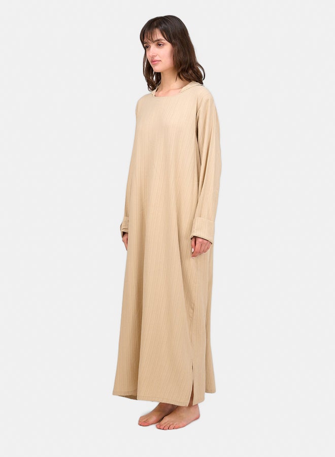 Clue Self Pattern Hooded Dress  - Image 2
