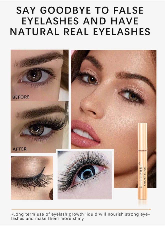 ibcccndc - 28 Dayseyelash Growth Serum, Eyebrow Fluid, Promotes Appearance of Longer And Thicker Eyelashes,Eradicates Signs of Fatigue And Illuminates The Eye Area 5ml - Image 1