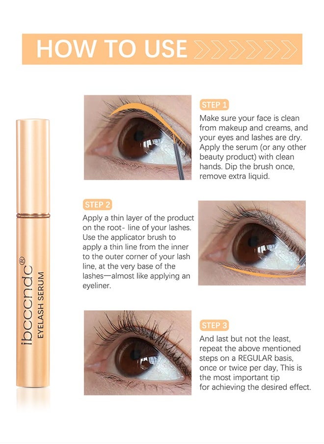 ibcccndc - 28 Dayseyelash Growth Serum, Eyebrow Fluid, Promotes Appearance of Longer And Thicker Eyelashes,Eradicates Signs of Fatigue And Illuminates The Eye Area 5ml - Image 1
