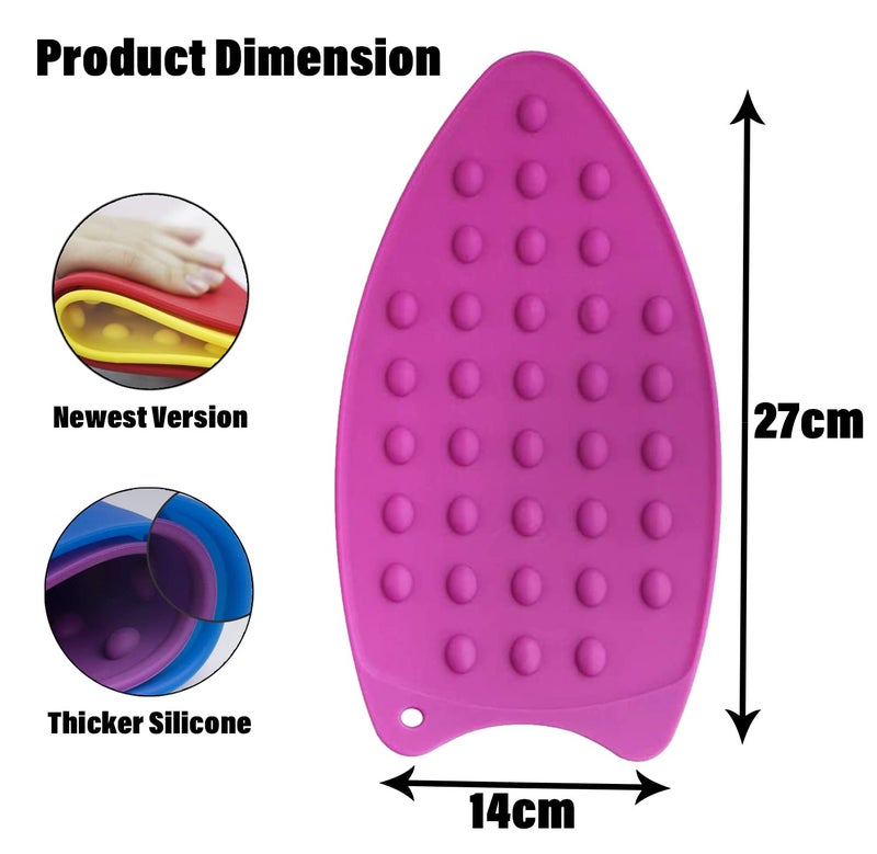 Kuber Industries Kuber Industries Iron Mat Flexible Silicone Iron Pad Iron Rest Pads Heat Resistant AntiSlip Mat Protective Waterproof Insulation Iron Mat Assorted - Image 3