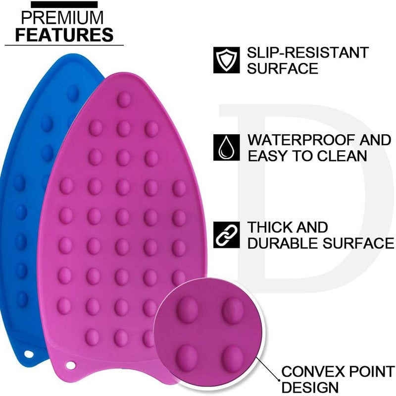 Kuber Industries Kuber Industries Iron Mat Flexible Silicone Iron Pad Iron Rest Pads Heat Resistant AntiSlip Mat Protective Waterproof Insulation Iron Mat Assorted - Image 5