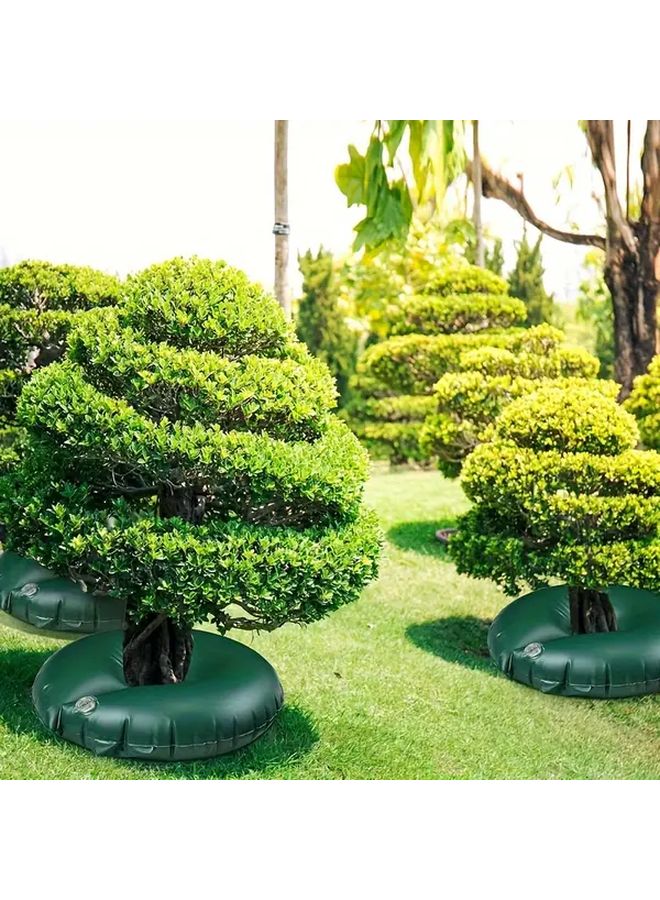 2pcs Green 56 78L Tree Watering Ring Bags Automatic Drip Irrigation System Durable PVC - Image 2