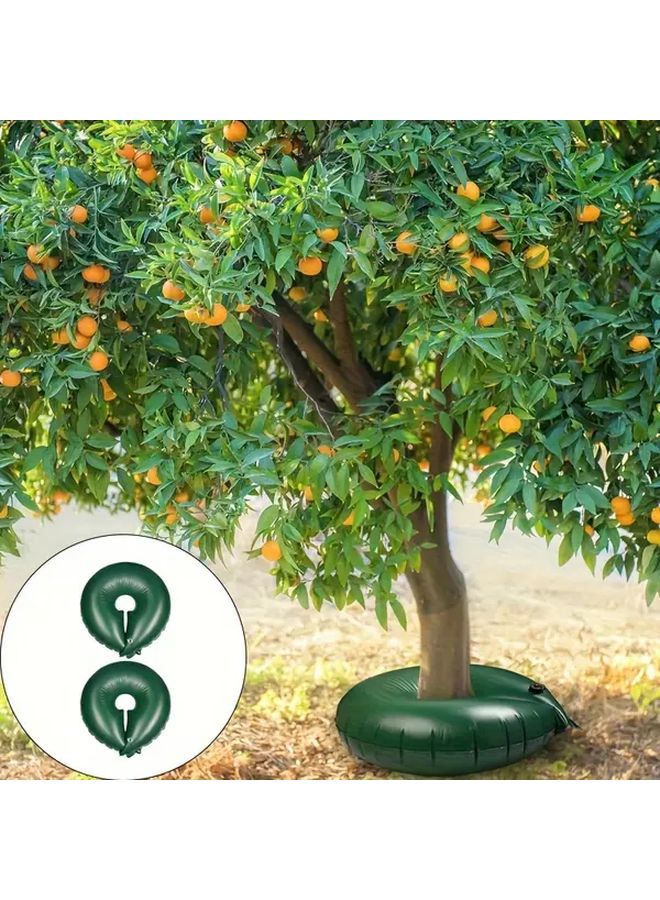2pcs Green 56 78L Tree Watering Ring Bags Automatic Drip Irrigation System Durable PVC - Image 4