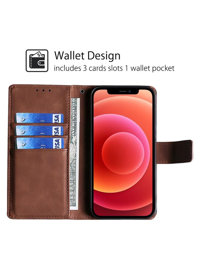 اس-توب جراب لهاتف Itel P55+ 4G مصنوع من جلد التمساح مع مشبك مغناطيسي - Image 3