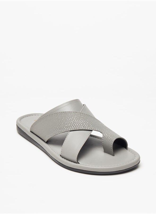 LBL by Shoexpress - Boys Textured Slip-On Arabic Sandals - Image 1