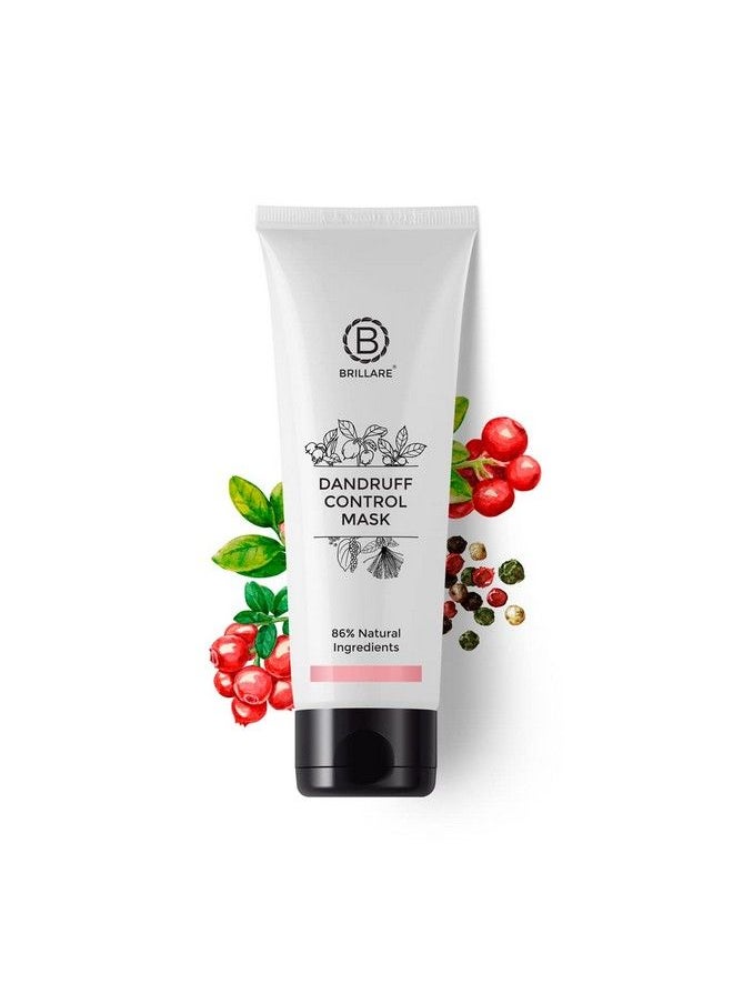 BRILLARE Professional Dandruff Control Hair Mask Dandruff Conditioner Enriched With Plant Based Salicylic Acid & Black Pepper Fruit For Itchy Flaky Scalp 125G  - Image 1
