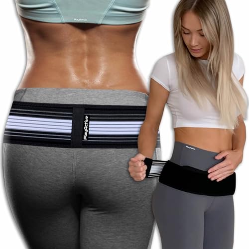 PlayActive Sacroiliac SI Joint Hip Belt - Lower Back Support Brace for Men and Women Braces Pain Pelvic Trochanter Sciatica Pelvis Lumbar Relief (XL-XXL) - Image 1