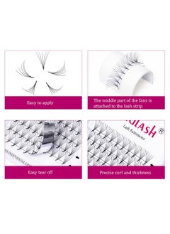 FADLASH Eyelash Extension FADLASH Volume Lash Extensions 5D Premade Fan Eyelash 12mm Premade Lash Extensions Fans Supply C/D Curl .05 .07 .10 Synthetic Mink Premade Lash Fans (5D-0.07D, 12mm)  - Image 2