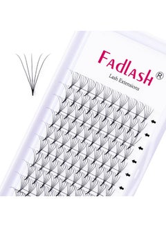 FADLASH Eyelash Extension FADLASH Volume Lash Extensions 5D Premade Fan Eyelash 12mm Premade Lash Extensions Fans Supply C/D Curl .05 .07 .10 Synthetic Mink Premade Lash Fans (5D-0.07D, 12mm)  - Image 1