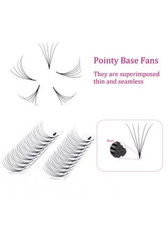 FADLASH Eyelash Extension FADLASH Volume Lash Extensions 5D Premade Fan Eyelash 12mm Premade Lash Extensions Fans Supply C/D Curl .05 .07 .10 Synthetic Mink Premade Lash Fans (5D-0.07D, 12mm)  - Image 3