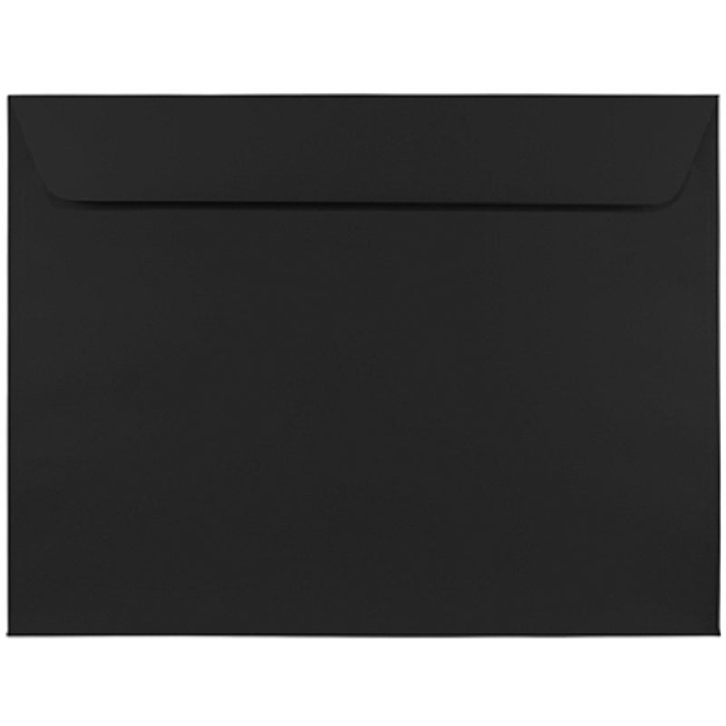 JAM PAPER 9 x 12 Booklet Premium Envelopes - Smooth Black - 25/Pack - Image 1