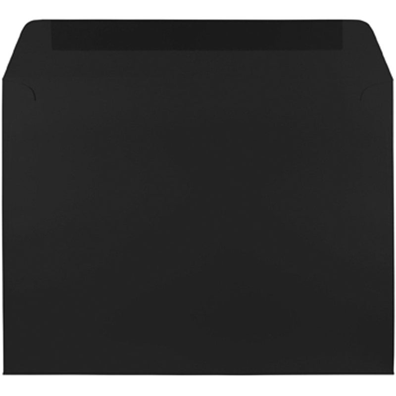 JAM PAPER 9 x 12 Booklet Premium Envelopes - Smooth Black - 25/Pack - Image 2