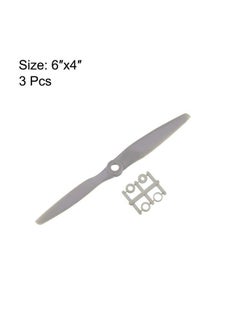 uxcell Rc Propellers Cw 6X4 Inch 2 Vane For Airplane Nylon Gray 3Pcs With Adapter Rings  - Image 3