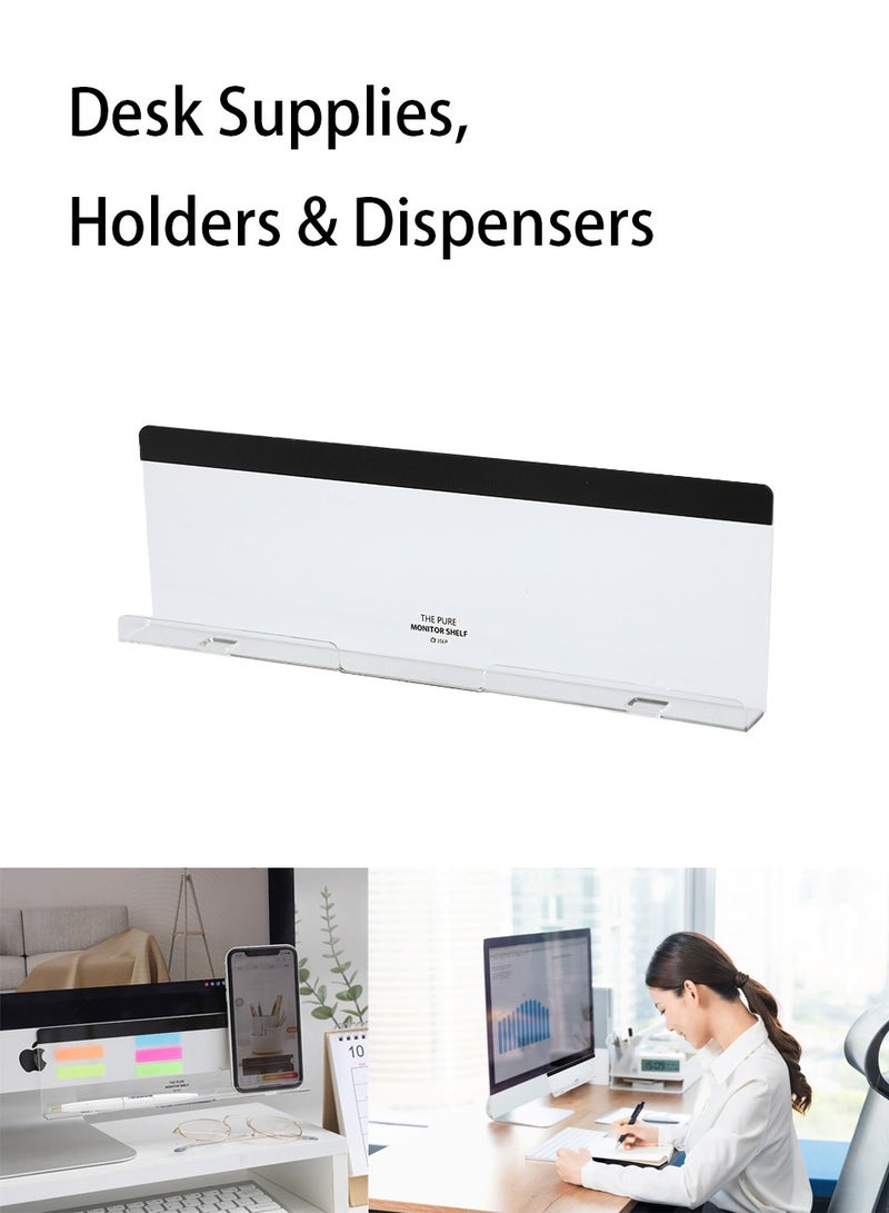 Computer Monitor Memo Board, Office Desk Accessories, Computer Message Board, Office Supplies for Women Men,Computer Sticky Note Holder Home Office Accessories Office Desktop Message Office Decor - Image 1
