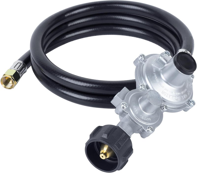 GASPRO 5FT Two Stage Propane Regulator with Hose - 3/8in Female for RV, Grill,fire Pit,Gas Generator,Gas Stove/Range More - Image 1