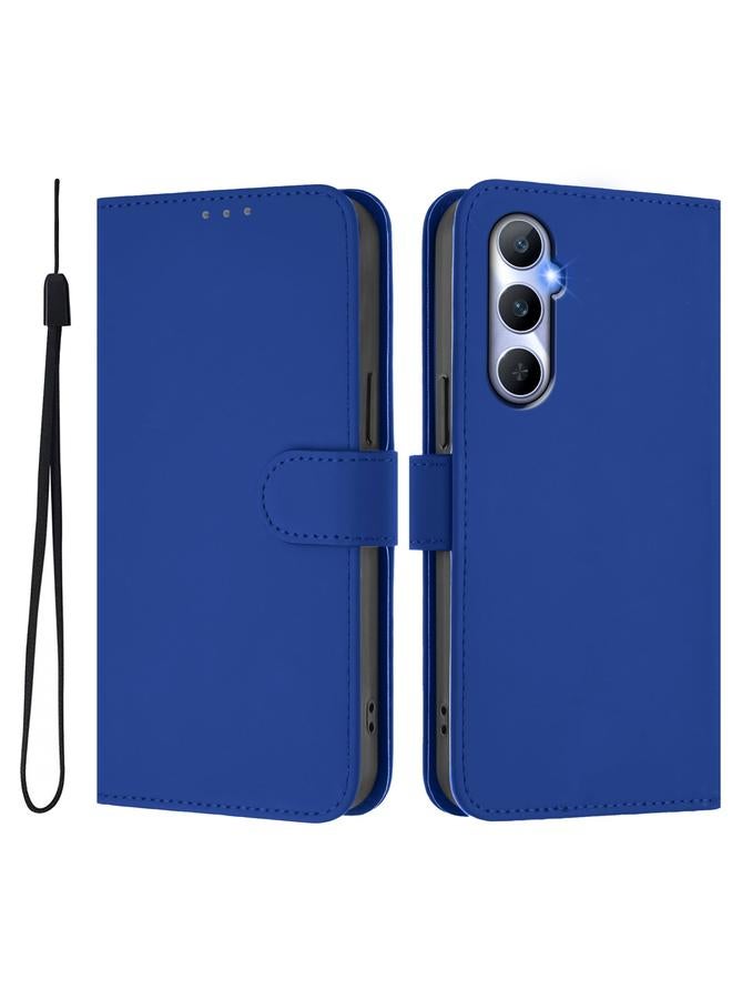 اس-توب جراب لهاتف Realme C65 4G Global Skin Feel جراب هاتف من الجلد بلون سادة مع حبل - Image 2