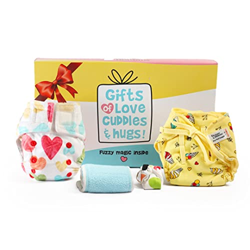 SuperBottoms Gift Combo Pack of 2 Newborn UNO, 3 Dry Feel Langot, 3 Easy Clean Top Sheets & Keychain| Baby gift set for newborn | Baby shower gift for parents| Pack of 11 items - Image 2