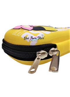 Blue Aura Blue Aura BT21 BTS Pencil Box Case 3D for Girls & Boys BTS Pen Pouch for Storage with Compartment & Zipper (Yellow)  - Image 2