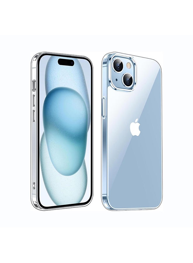 O Ozone Clear Hard Back Compatible With iPhone 15 | Transparent Shockproof Protective Cover | Slim Hybrid PC + TPU Phone Case | Anti-Yellow, Scratch Resistant - Image 1