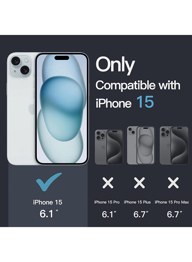 O Ozone Clear Hard Back Compatible With iPhone 15 | Transparent Shockproof Protective Cover | Slim Hybrid PC + TPU Phone Case | Anti-Yellow, Scratch Resistant - Image 2