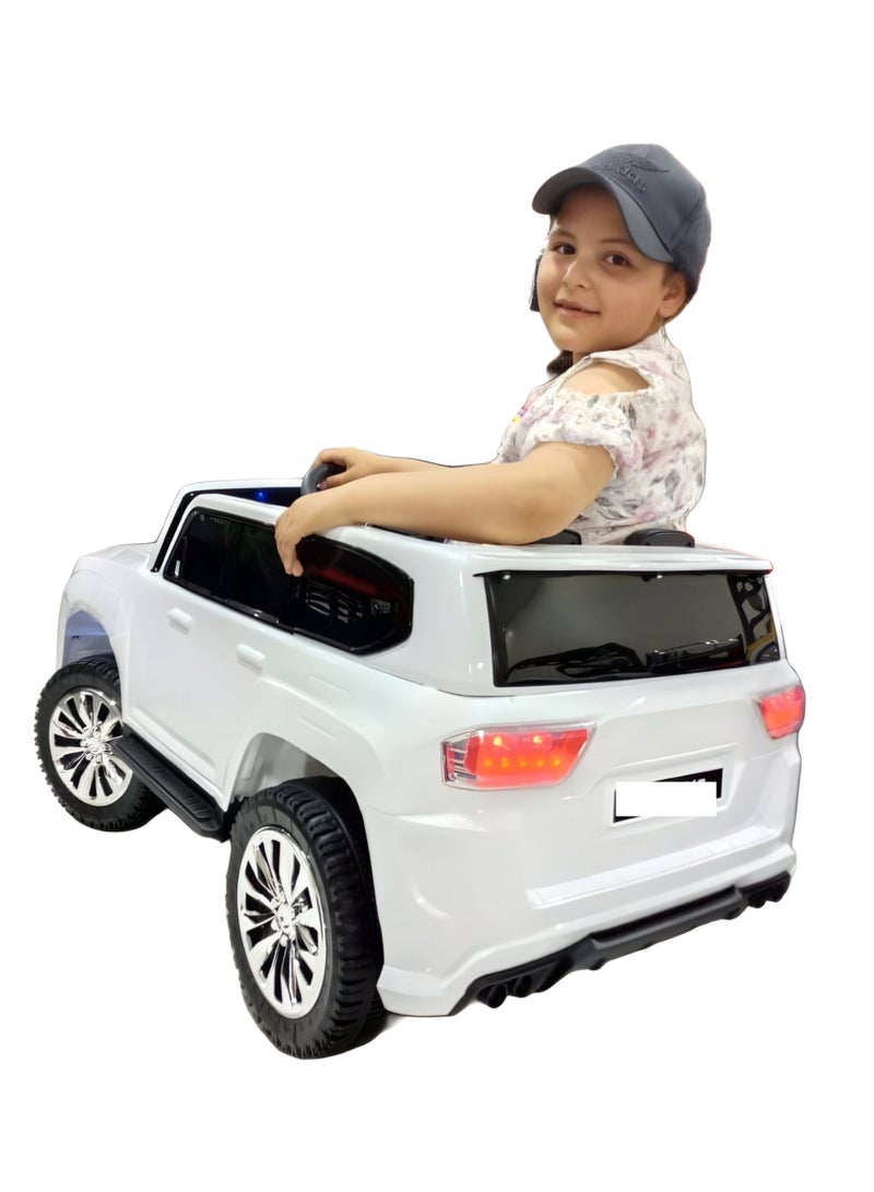 سيارة أطفال كهربائية بتصميم جذاب للأطفال 12V – بمقعدين مع أصوات وشيلات - Image 4