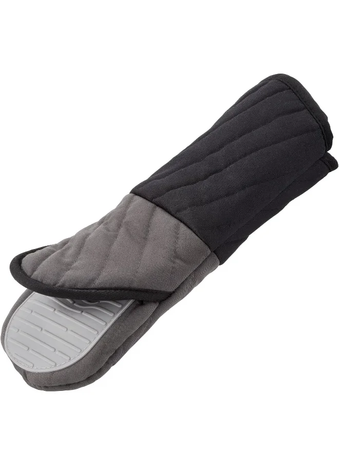 تيفال TEFAL Comfort Gloves | Kitchen Tool | High-Heat Resistance | Non-slip inner grip | Ergonomic Design | Black | Silicone أسود/ رمادي