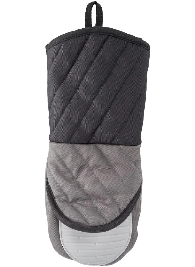 تيفال TEFAL Comfort Gloves | Kitchen Tool | High-Heat Resistance | Non-slip inner grip | Ergonomic Design | Black | Silicone أسود/ رمادي