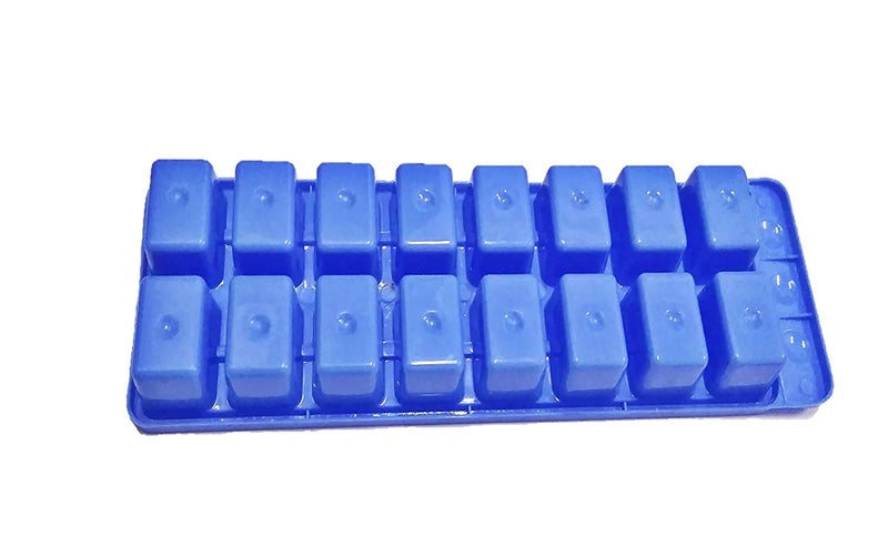 Homfine Set of 2 Pcs Freezer Safe BPA Free Plastic 16 Ice Cube Tray Set (Colour May Vary) - Image 4