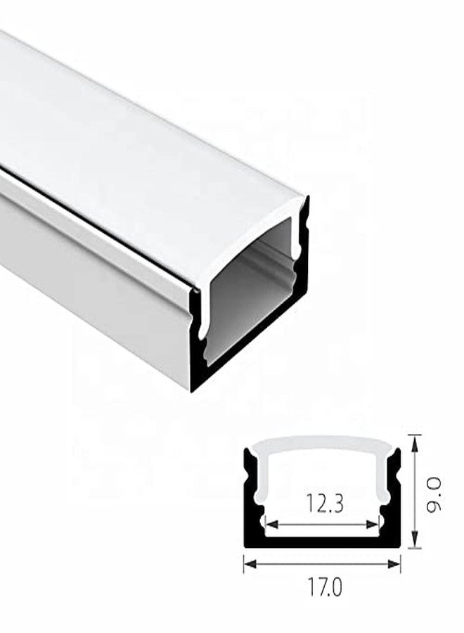 IMPRESSION LIGHTS 17mm Surface Profile 1 Meter long Channel Aluminum Grey Body Straight Linear Tube without Led Strip with Ends Clp fir Indoor and Outdoor Lighting -Pack of 5 - Image 3