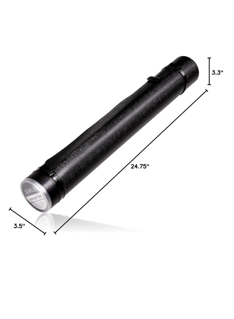 Juvale Juvale Poster Tube, Blueprint Document Holder for Drawing, Drafting, Art Storage with Carrying Strap (2 Pack, Expandable 24-40 inches) - Image 2